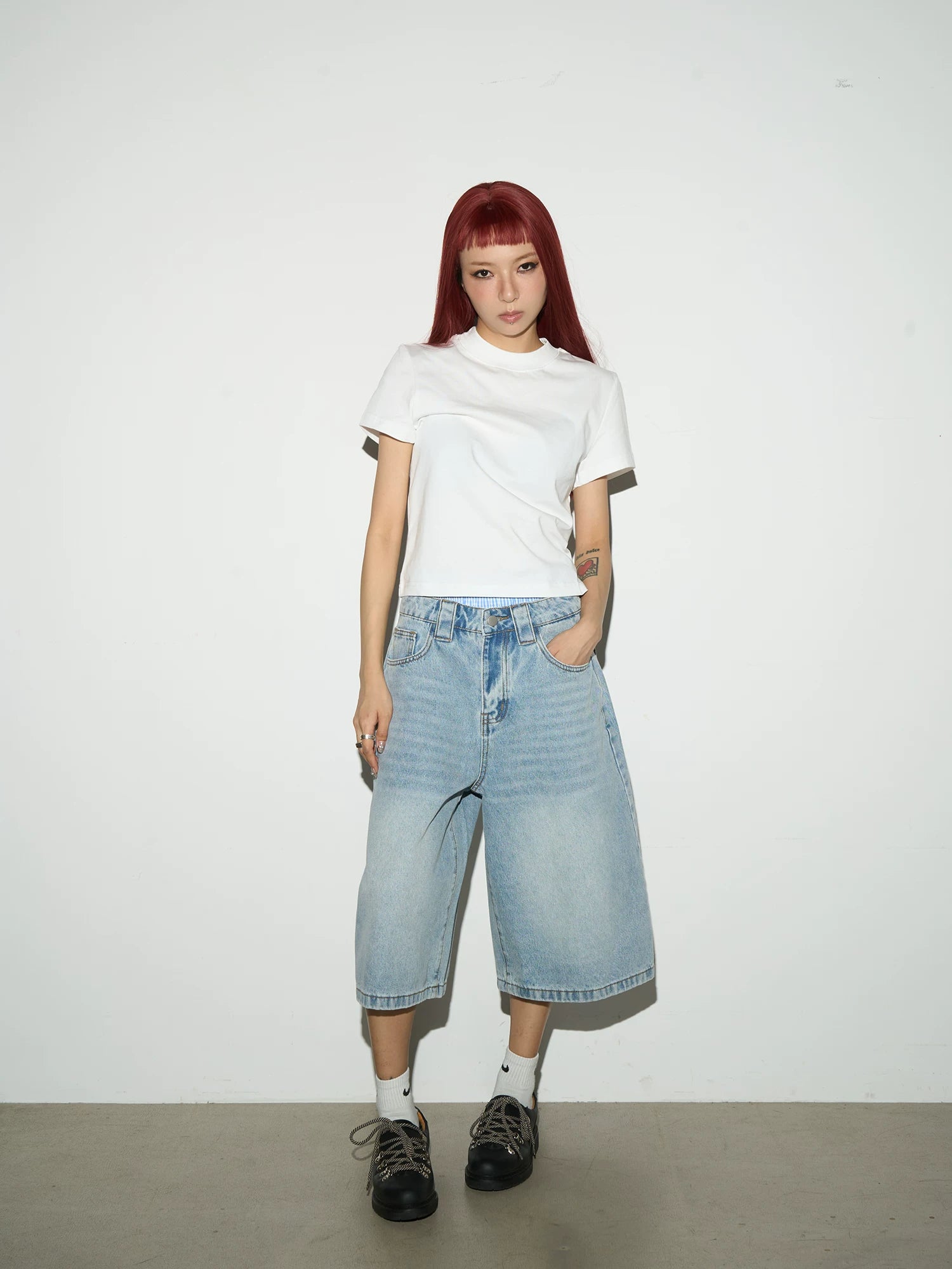 Plain Fitted Short Sleeve T-Shirt