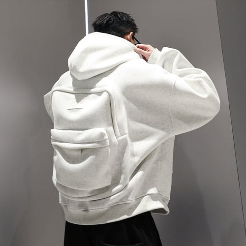 Sudadera con capucha para mochila - M / Gris