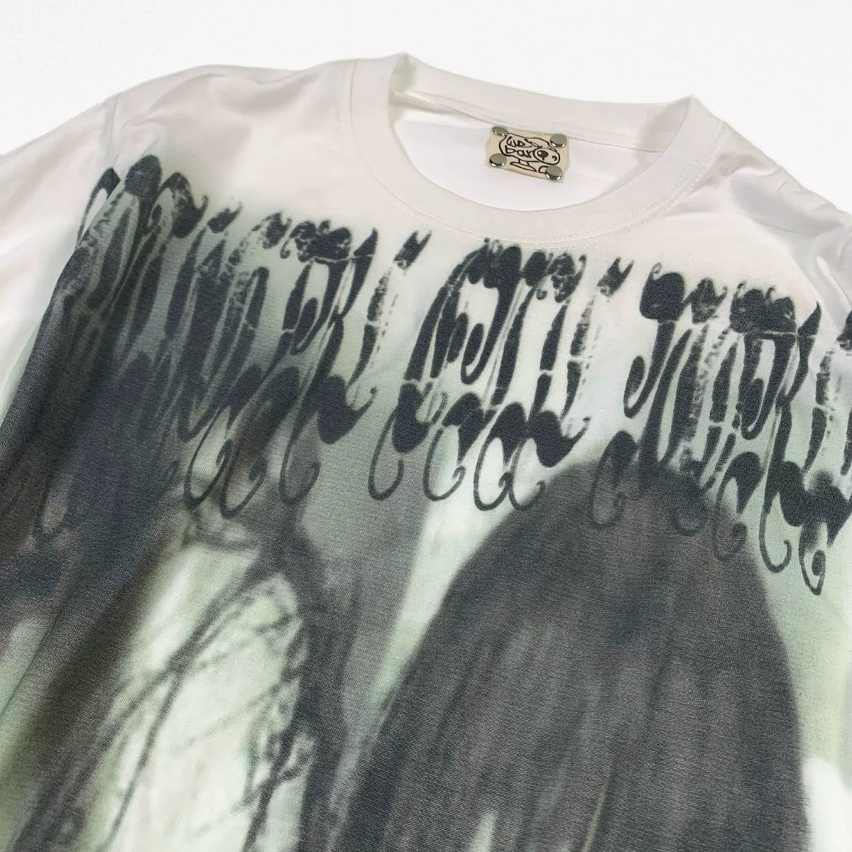 Gothic Print Long Sleeve T-Shirt