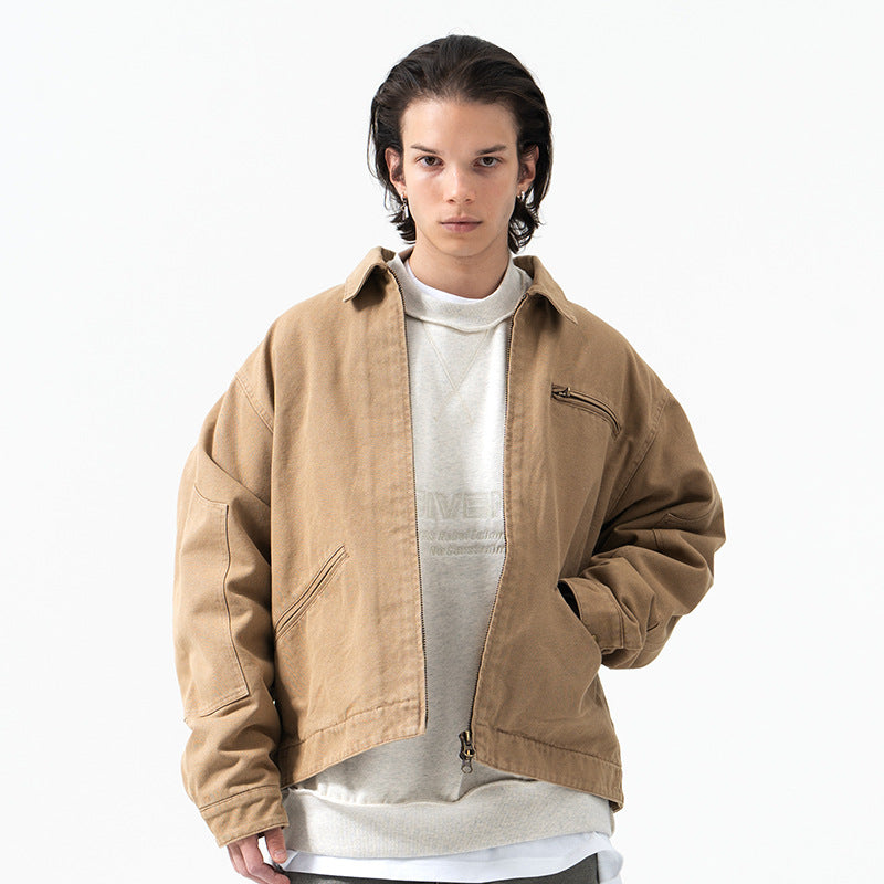 Chaqueta vaquera estilo camionero de carga vintage