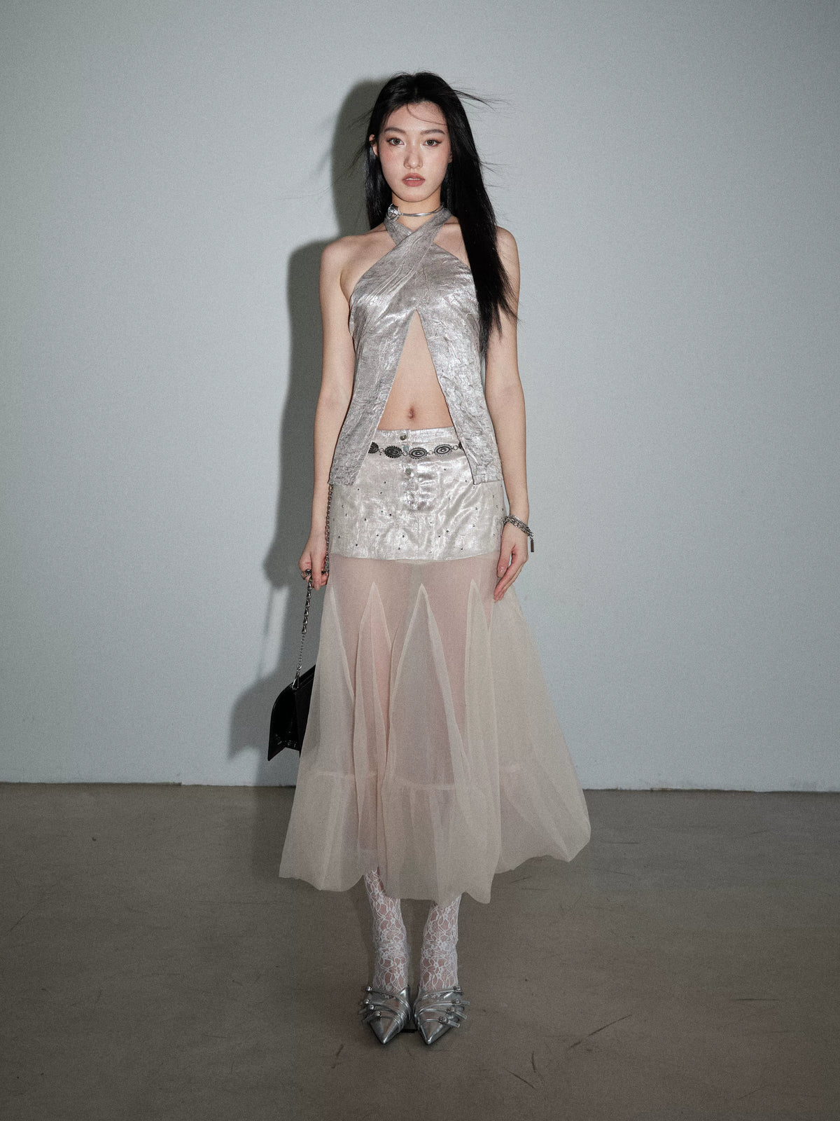 See-Through Low Waist Skirt