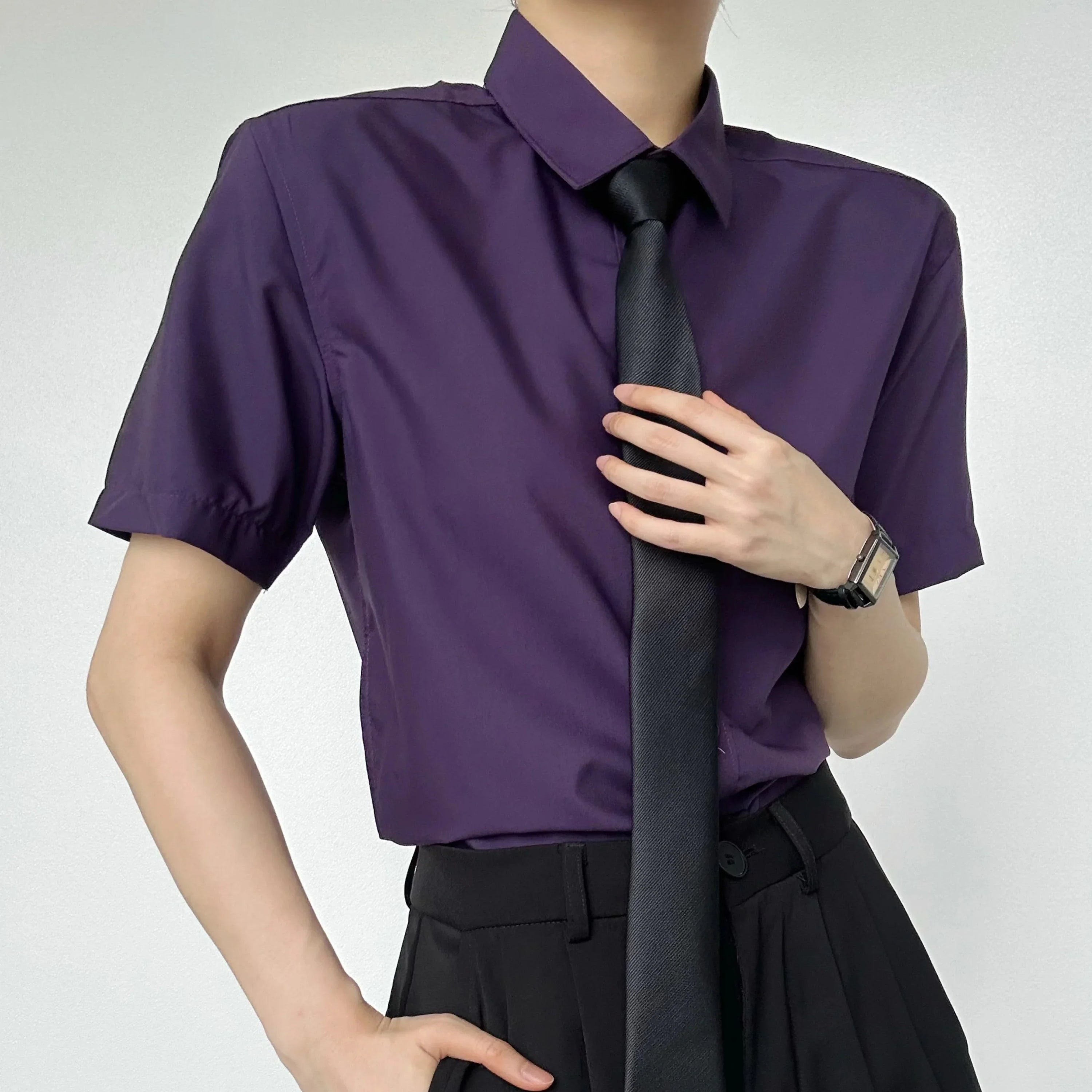 Plain Long & Short Sleeve Shirt