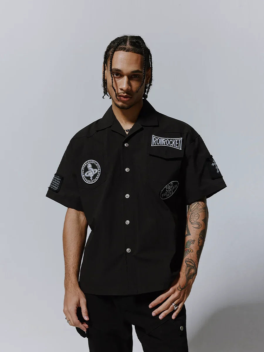 Embroidery Logo Design Short Sleeve Shirt