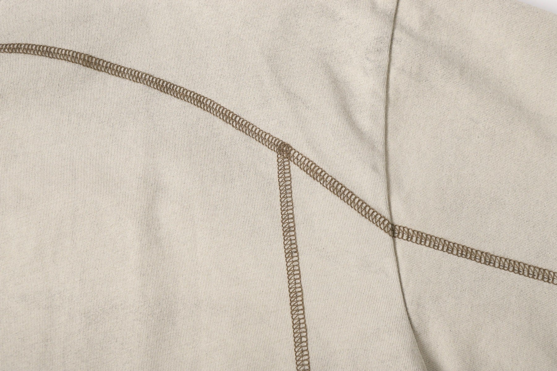 Semi-Open Collar Washed Short Sleeve T-Shirt