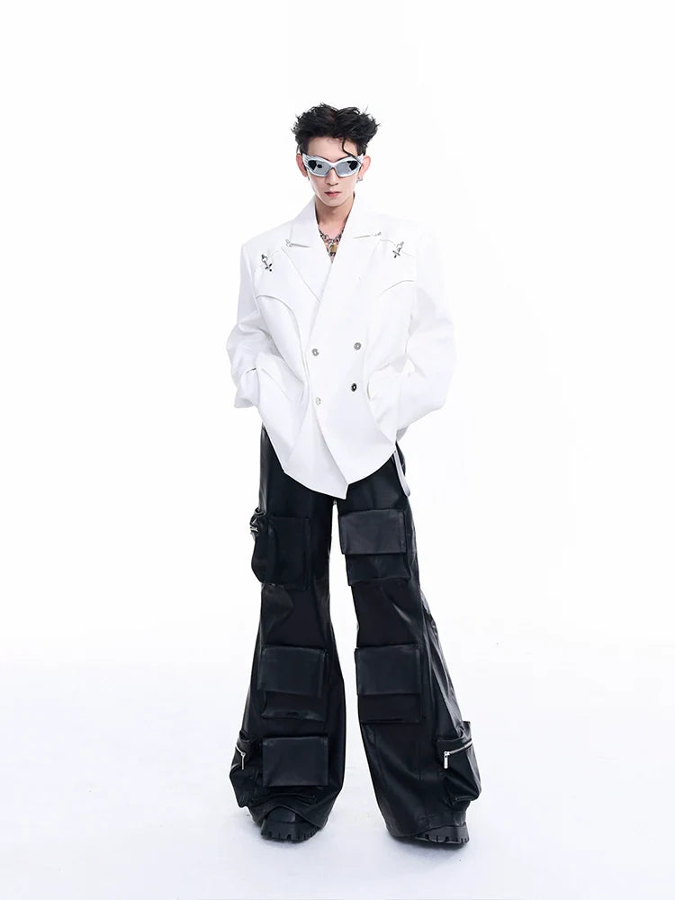 Metal Buckle Tailored Jacket