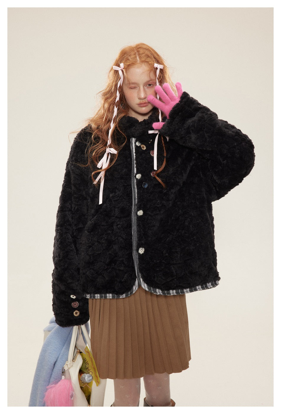 Reversible Vintage Faux Fur Jacket