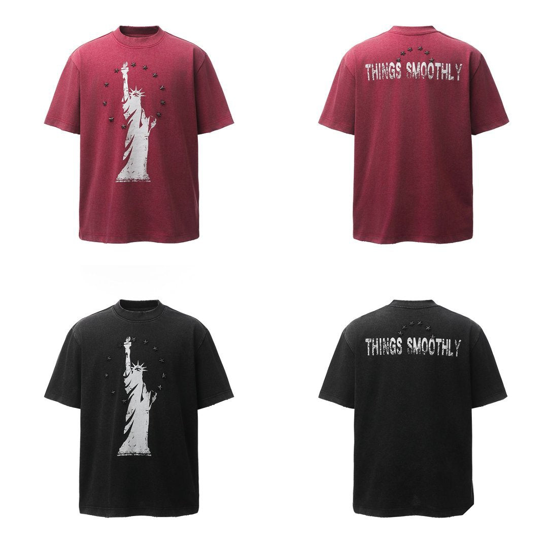 Heavyweight Metal Detail Short Sleeve T-Shirt