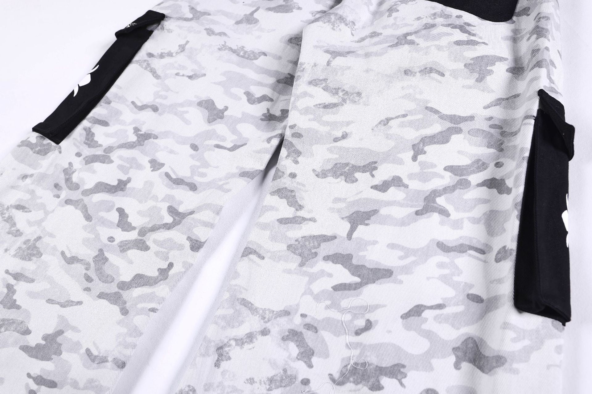 Camouflage Letter Print Cargo Pants