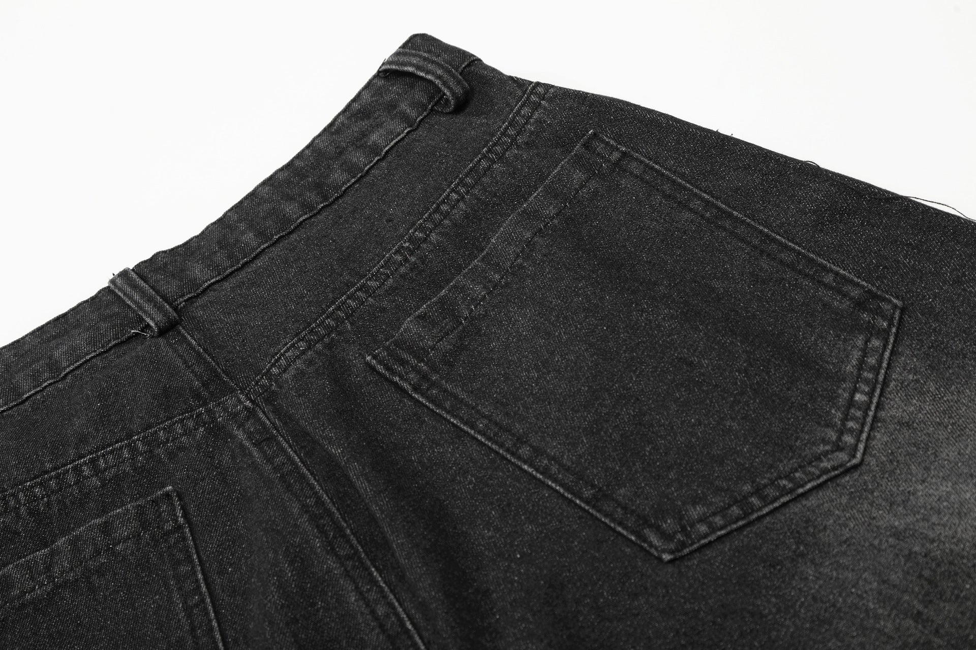 Rhinestone Cropped Denim Jort