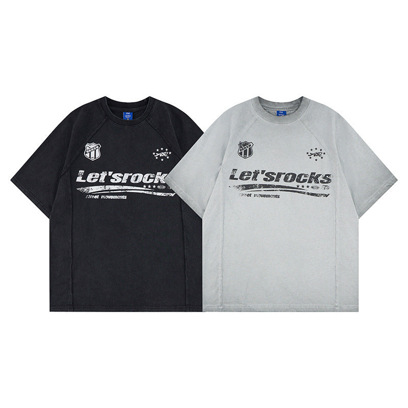 Washed Logo Print Short Sleeve T-Shirt