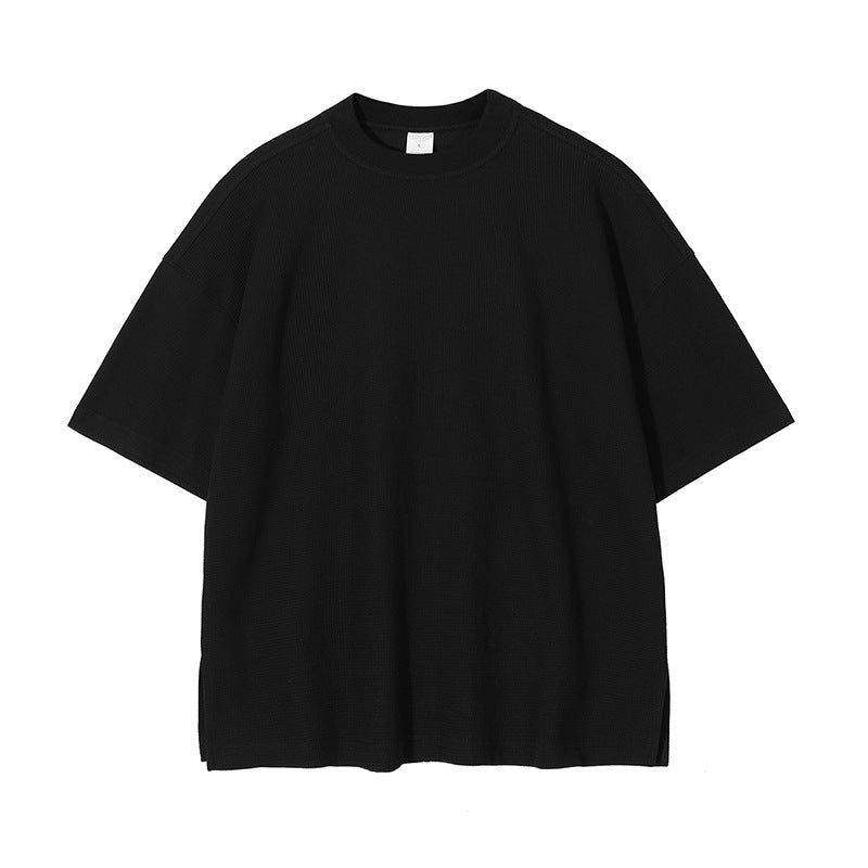 Oversize Waffle Short-sleeve T-shirt & Waffle Short Pants Setup