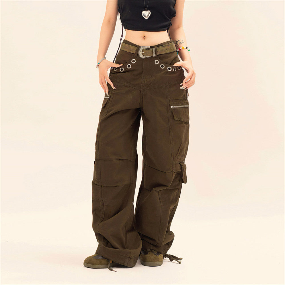 Metal Rings Cargo Pants