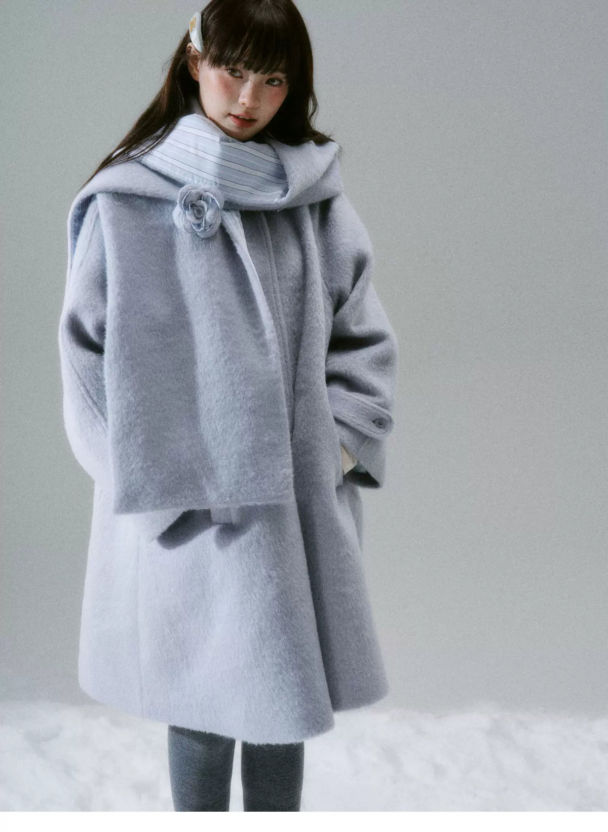 Flower Accent Coat