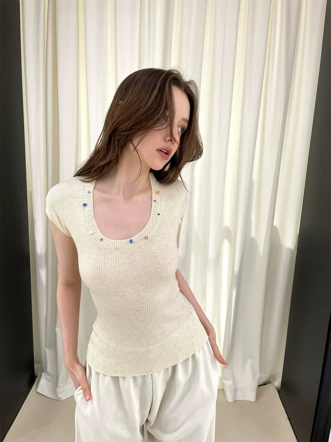 Beige one size