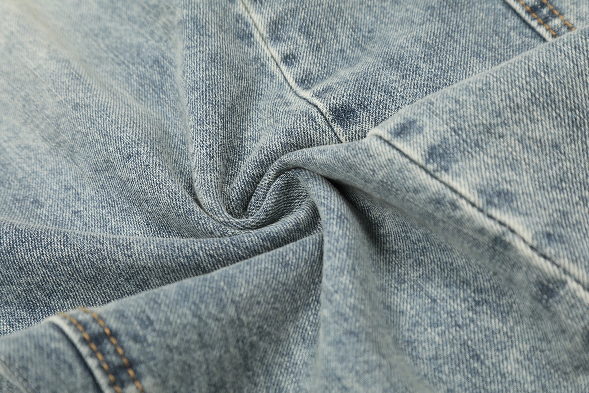 Washed Wide Leg Denim Jeans