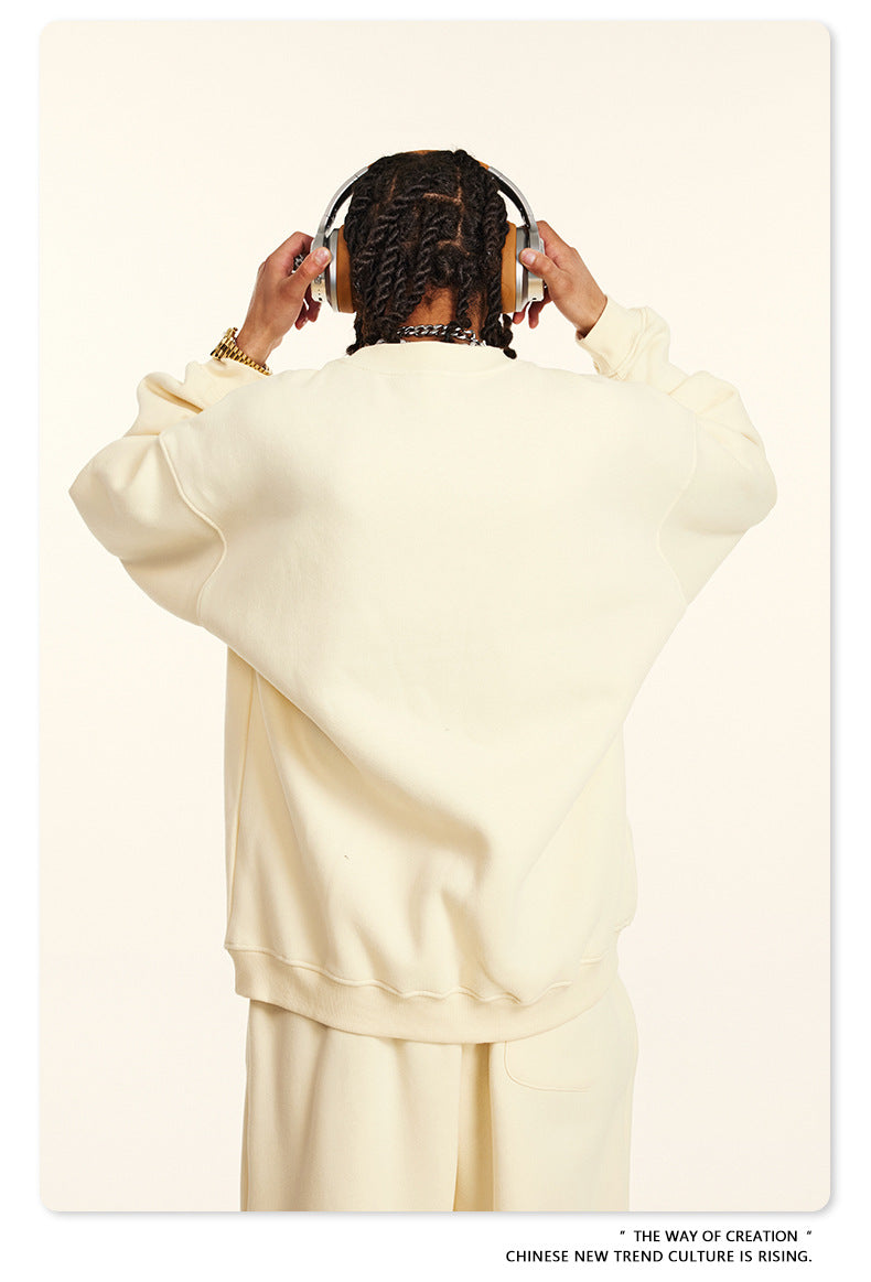 Fleece Lining Oversize Sweatshirt