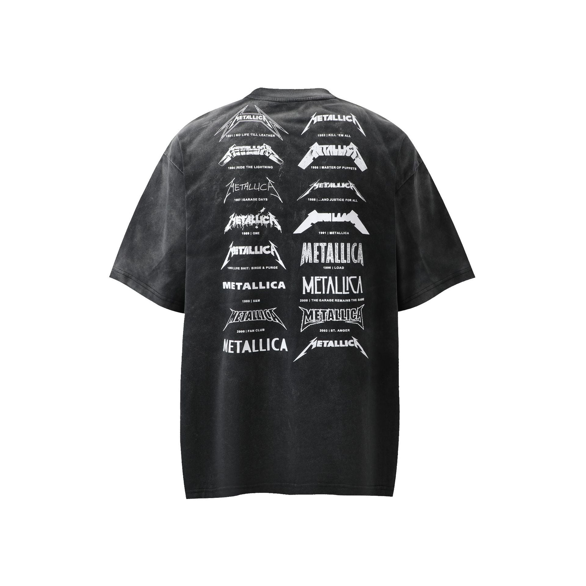 Graphic Print Stain Damage Oversize Short Sleeve T-Shirt