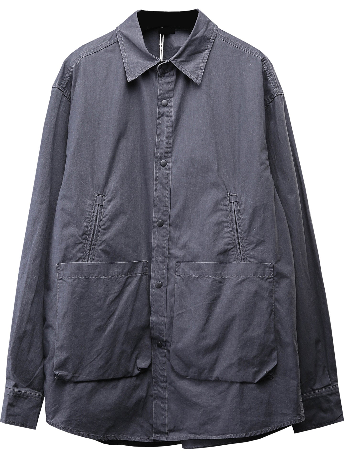 Chemise utilitaire déstructurée à col carré