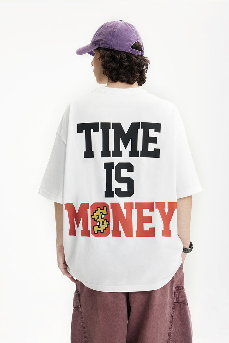 Camiseta con estampado de dóberman luminoso