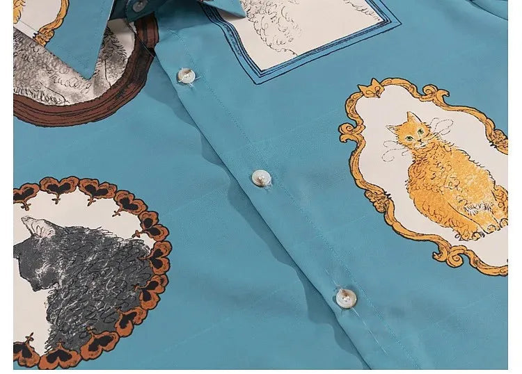 Retro Cats Portraits Shirt
