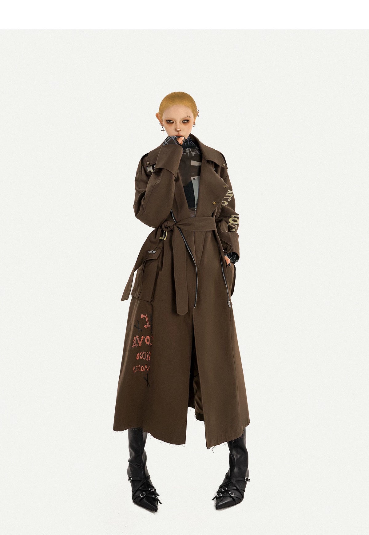 Tailored Lapel Oversize Long Coat