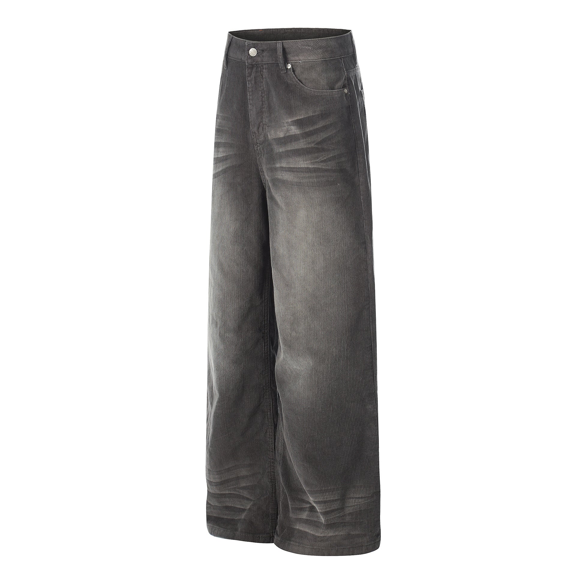 Washed Corduroy Straight Pants