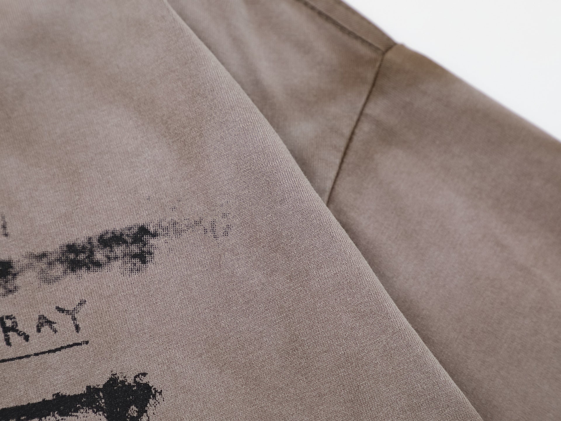 Dark Graffiti Print Short Sleeve T-Shirt