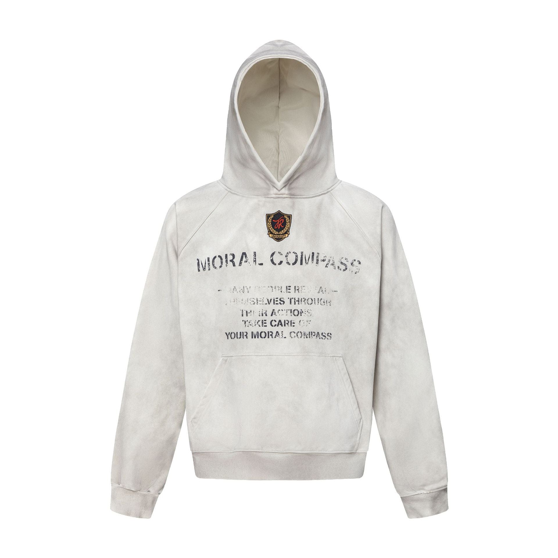Heavyweight Deconstruction Damage Oversize Pullover Hoodie