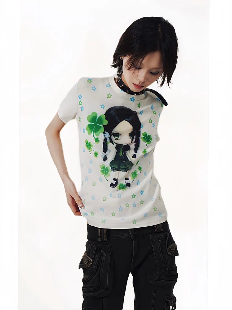 Clover Doll Short Sleeve T-Shirt