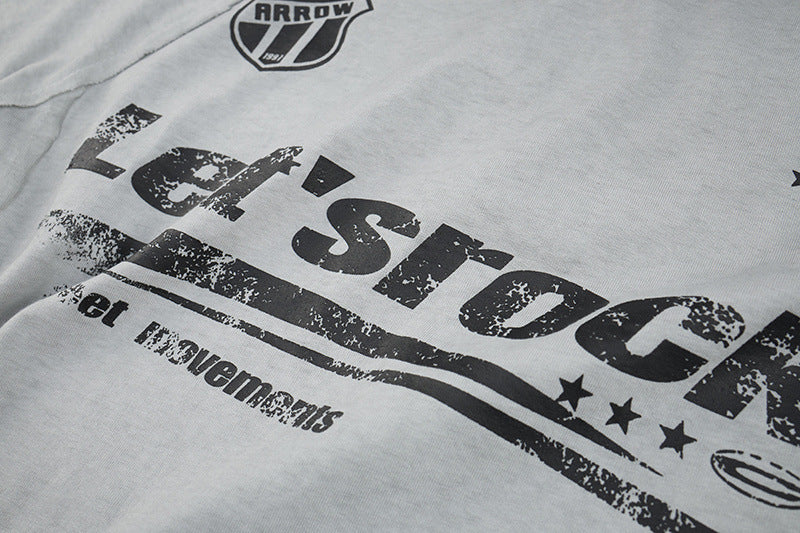 Washed Logo Print Short Sleeve T-Shirt