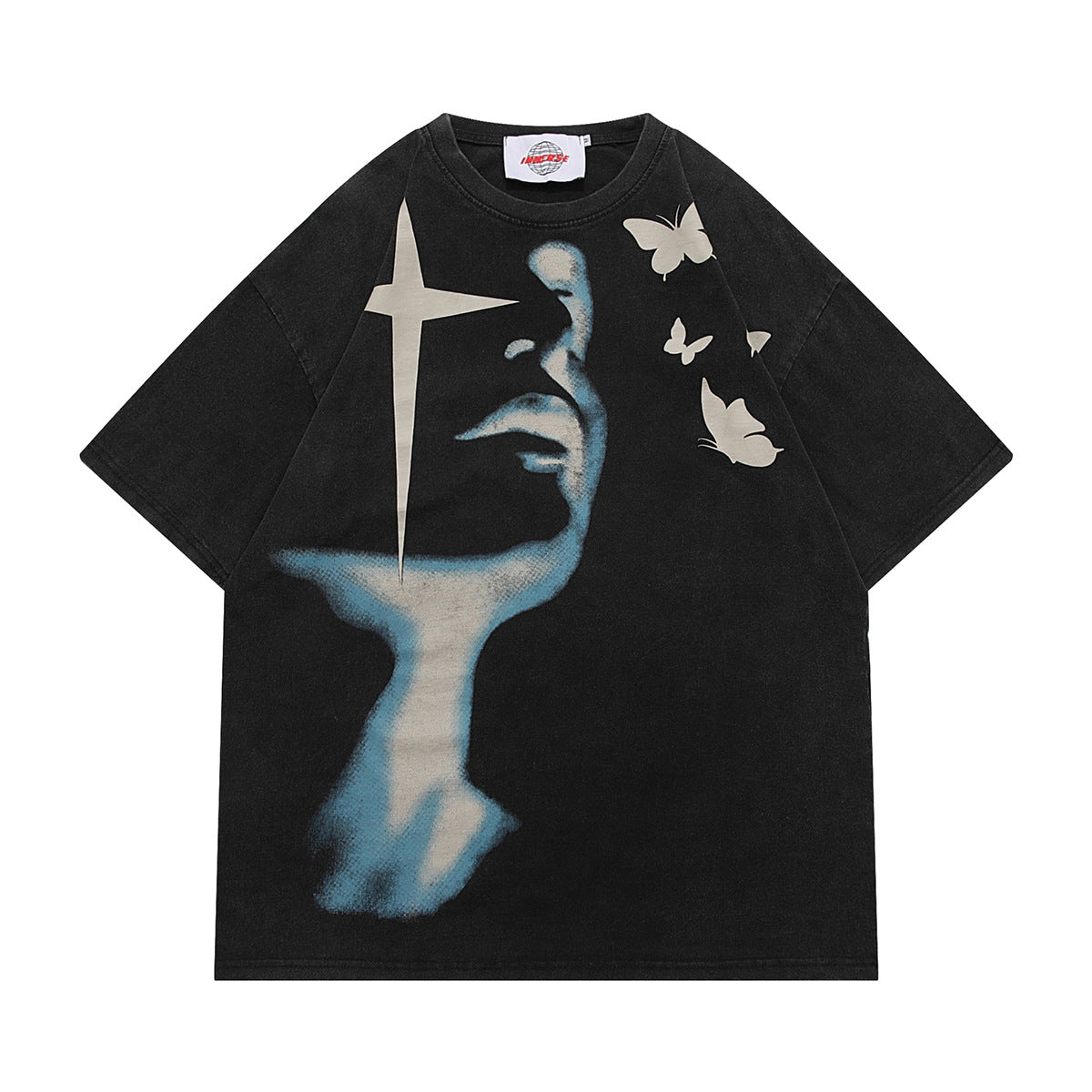 Portrait Butterfly Art Print Short Sleeve T-Shirt
