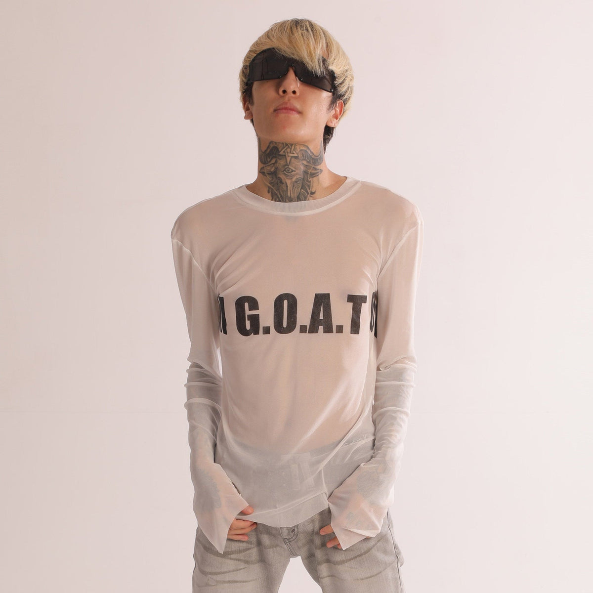 Subculture Print Slim Long Sleeve T-Shirt