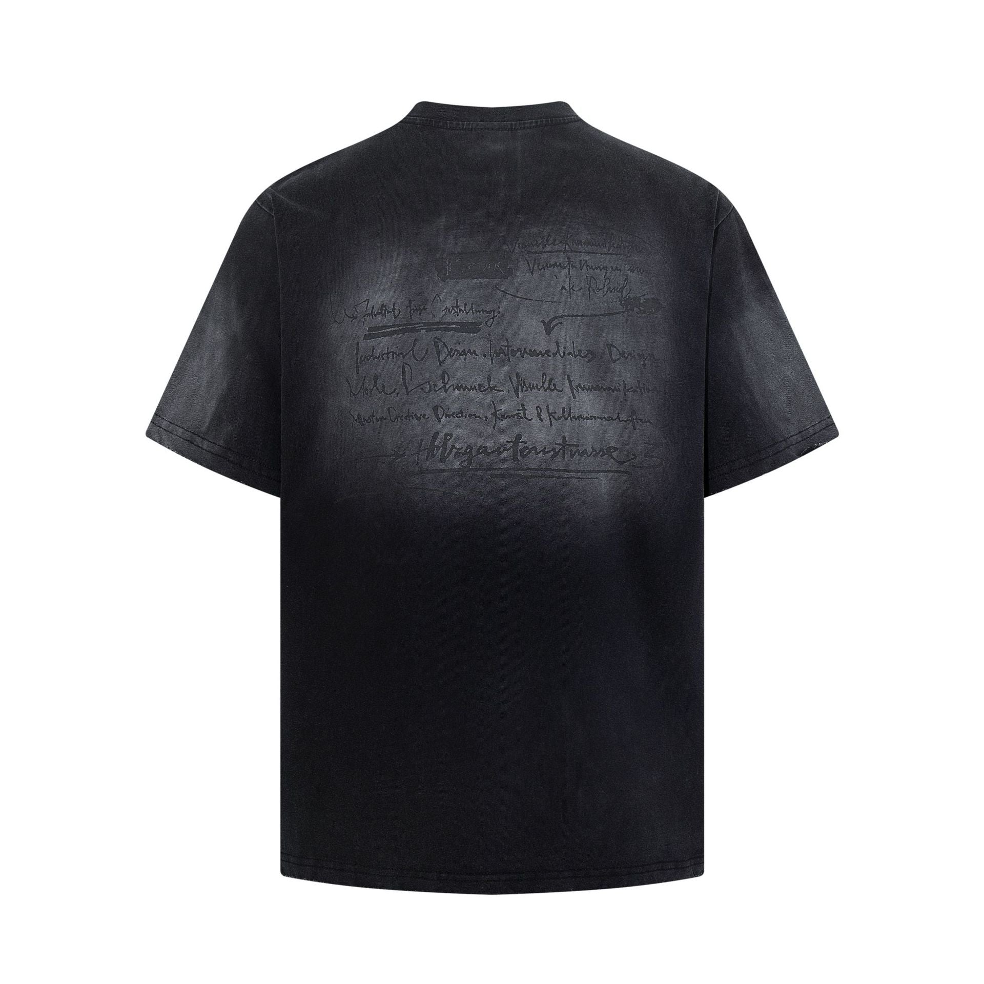 Washed Damage Print Short Sleeve T-Shirt