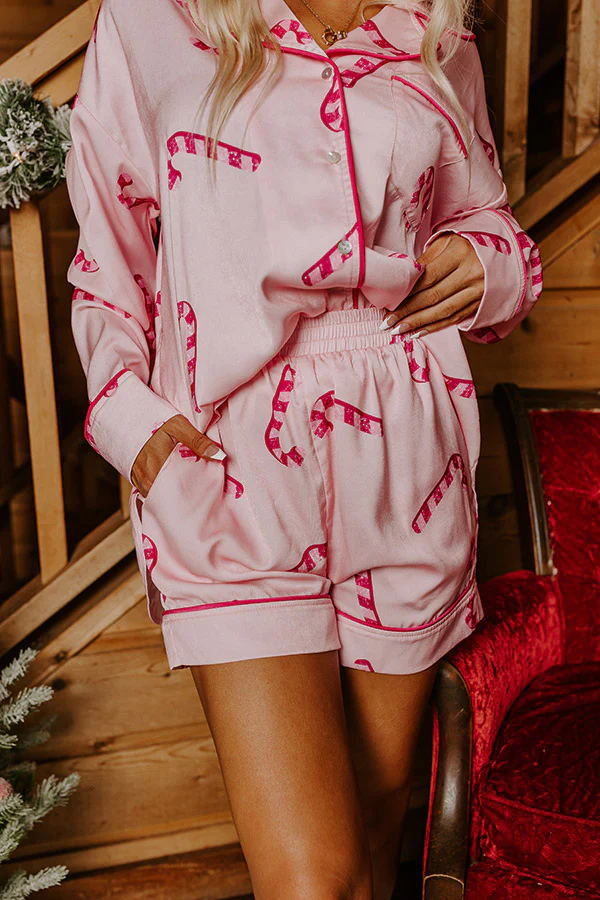 Christmas Satin Two-Piece Set