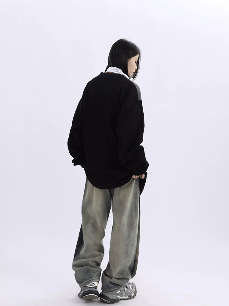 Oversized Round-Neck Sweatshirt