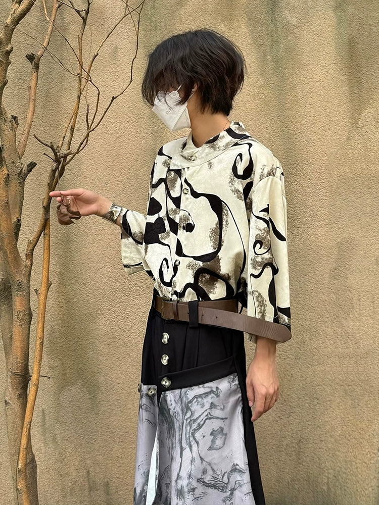 Jacquard Breathable Sun-Protection Short Sleeve Shirt