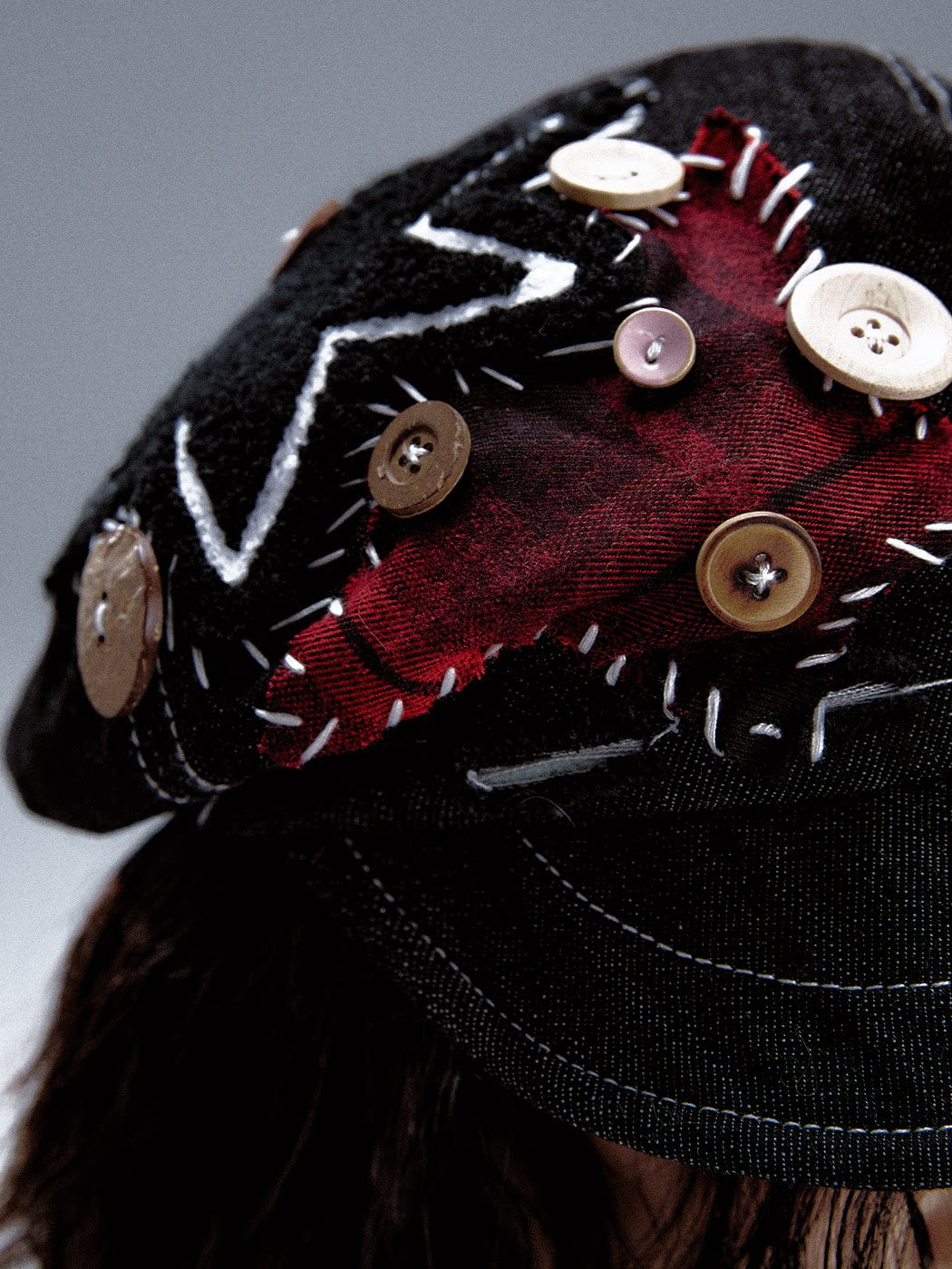 Handcrafted Denim Beret Cap