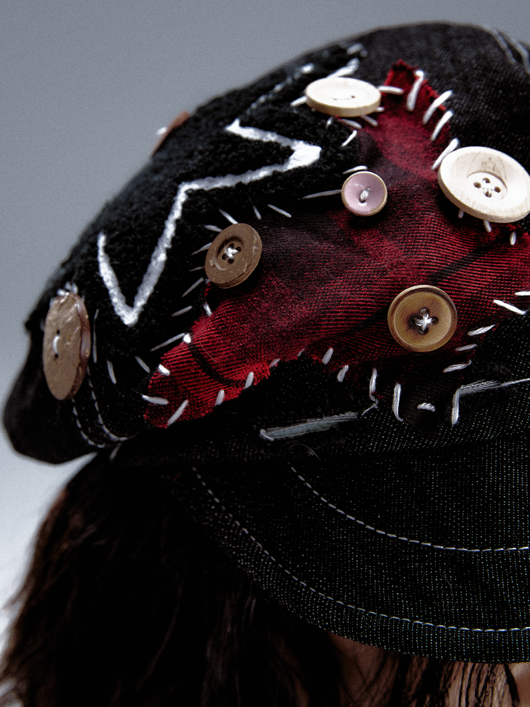 Handcrafted Denim Beret Cap