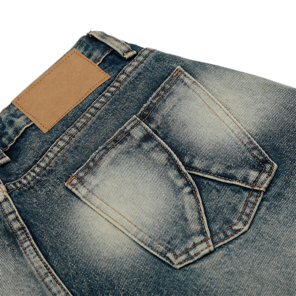 Punk Tie-Dye Denim Short