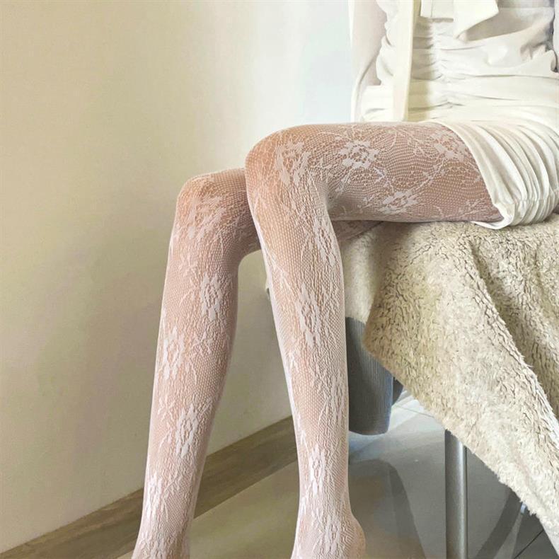 Women's Patterned Silk Stockings