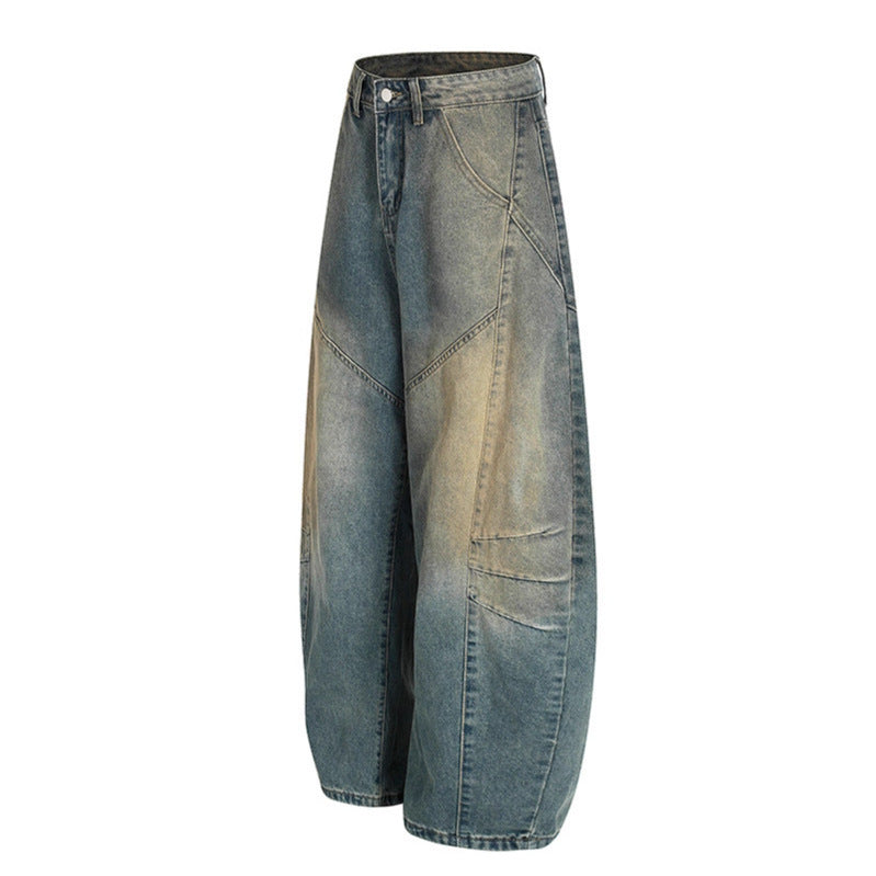Deconstructed loose vintage washed Jeans
