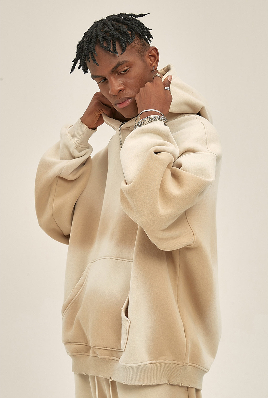 Beige hoodie