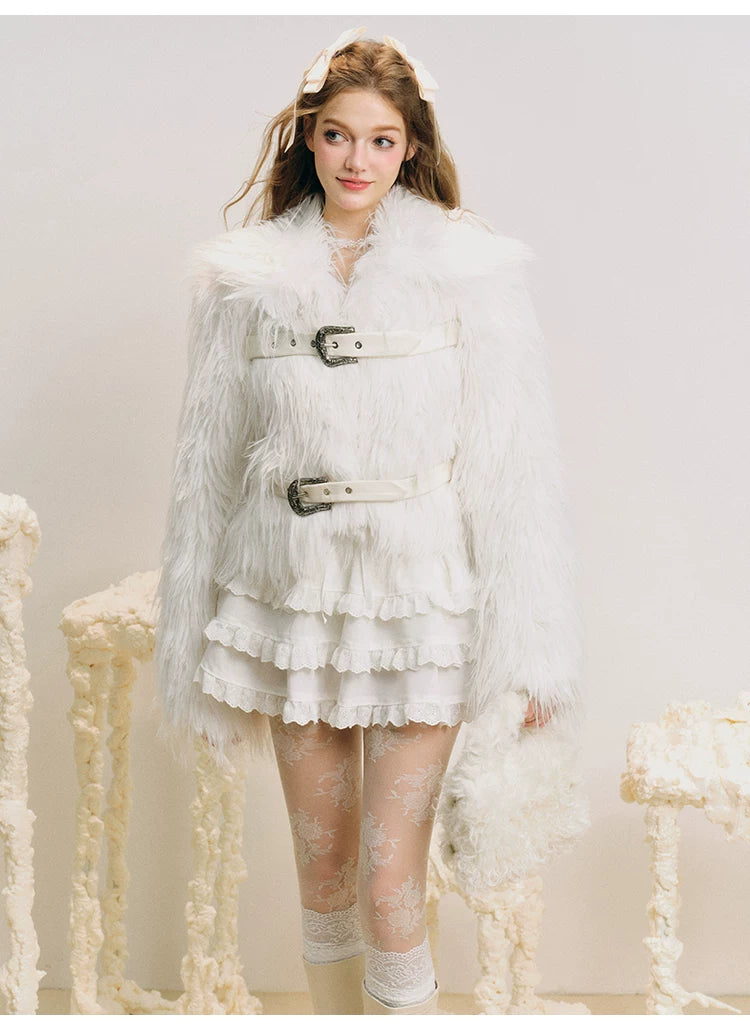 Double Backle Fur Jacket