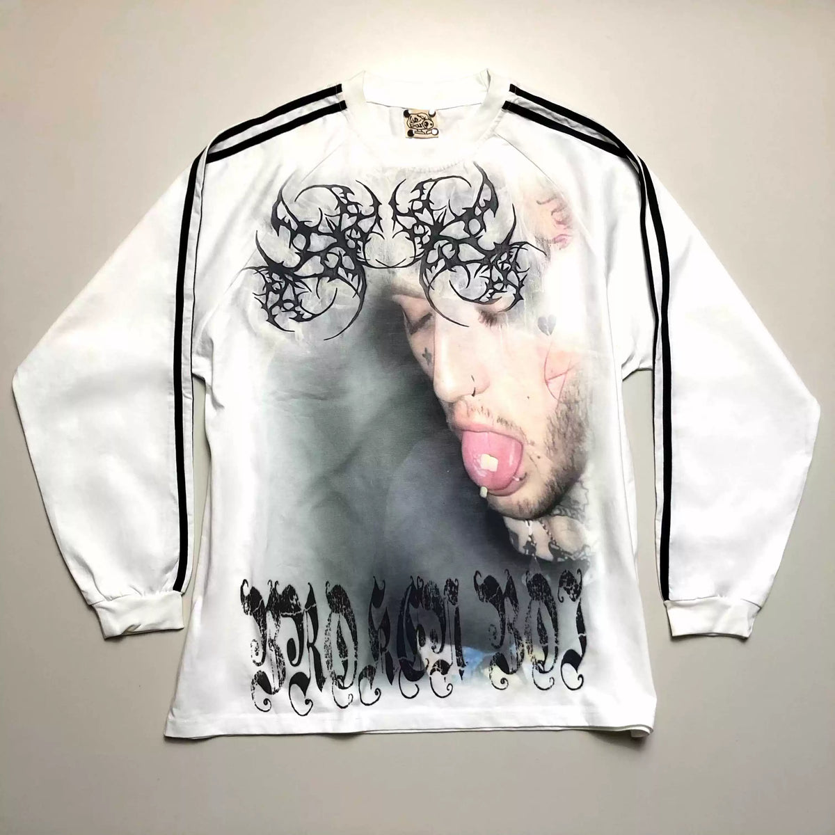 Gothic Heavyweight Side Stripe Long Sleeve T-Shirt