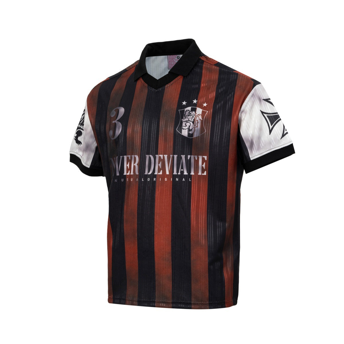 Striped Polo Collar Sporty Short Sleeve T-Shirt