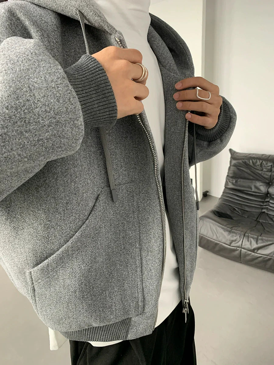 Oversized dikke hoodie met rits