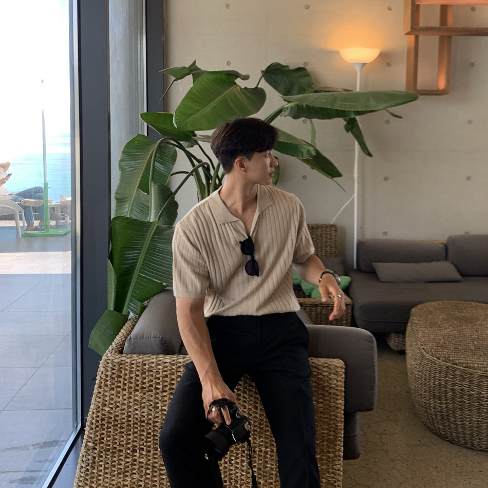 Men's Knit Polo Shirt