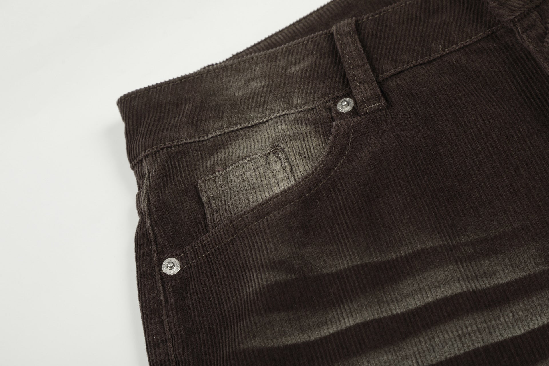 Washed Corduroy Straight Pants