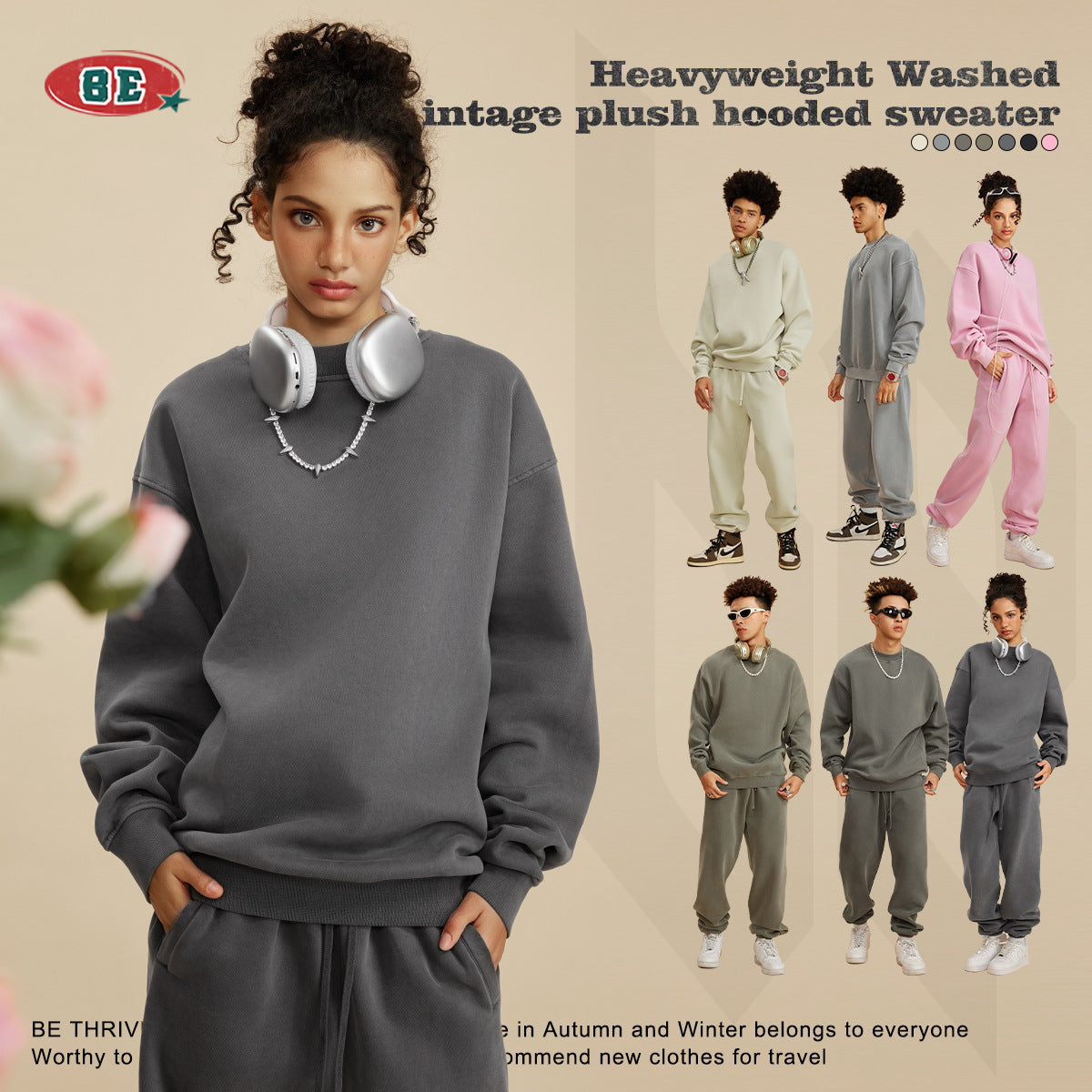 Oversize Washed Sweatshirt