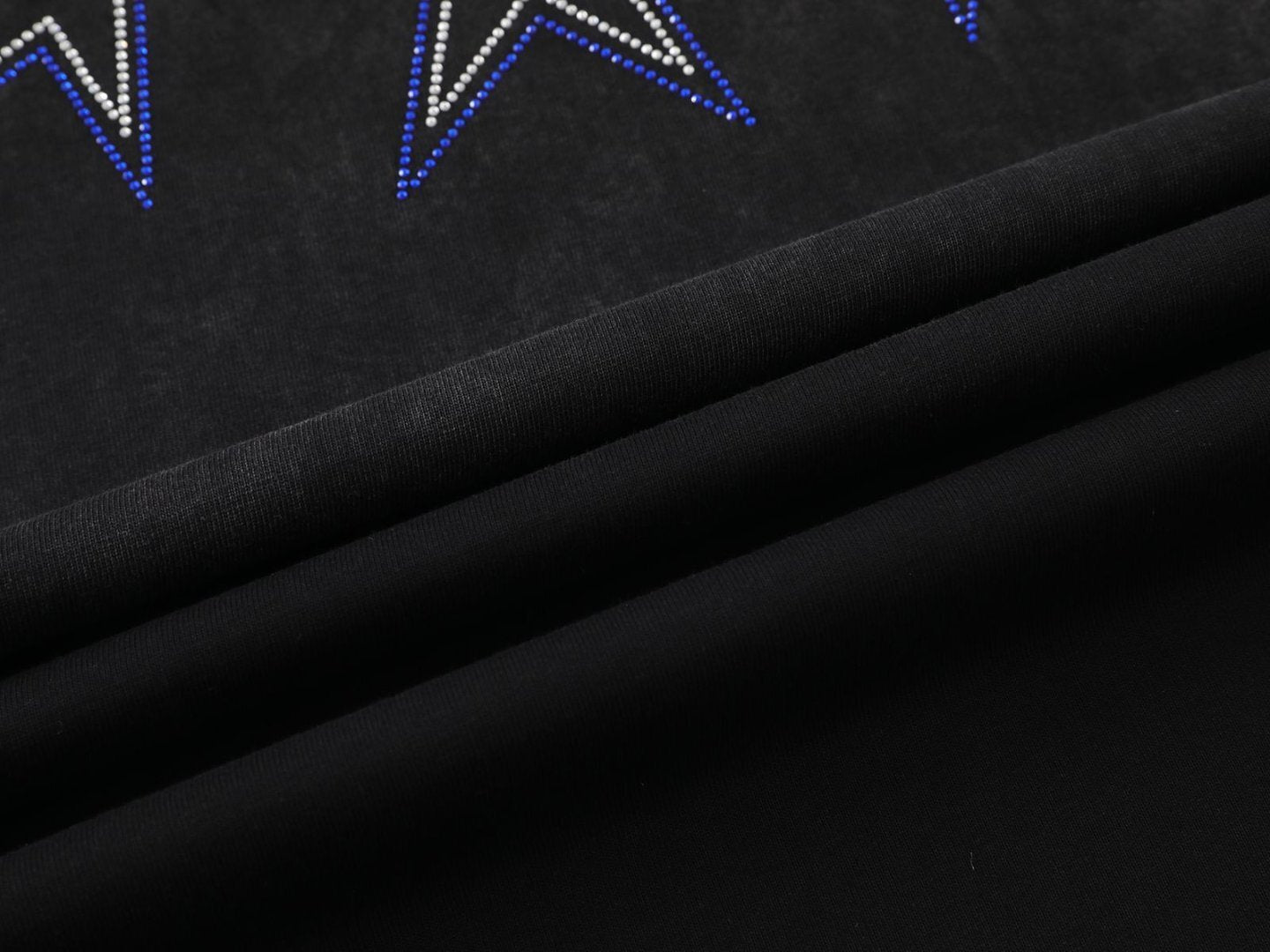 Star Rhinestone Dirty Dye Washed Short Sleeve T-Shirt